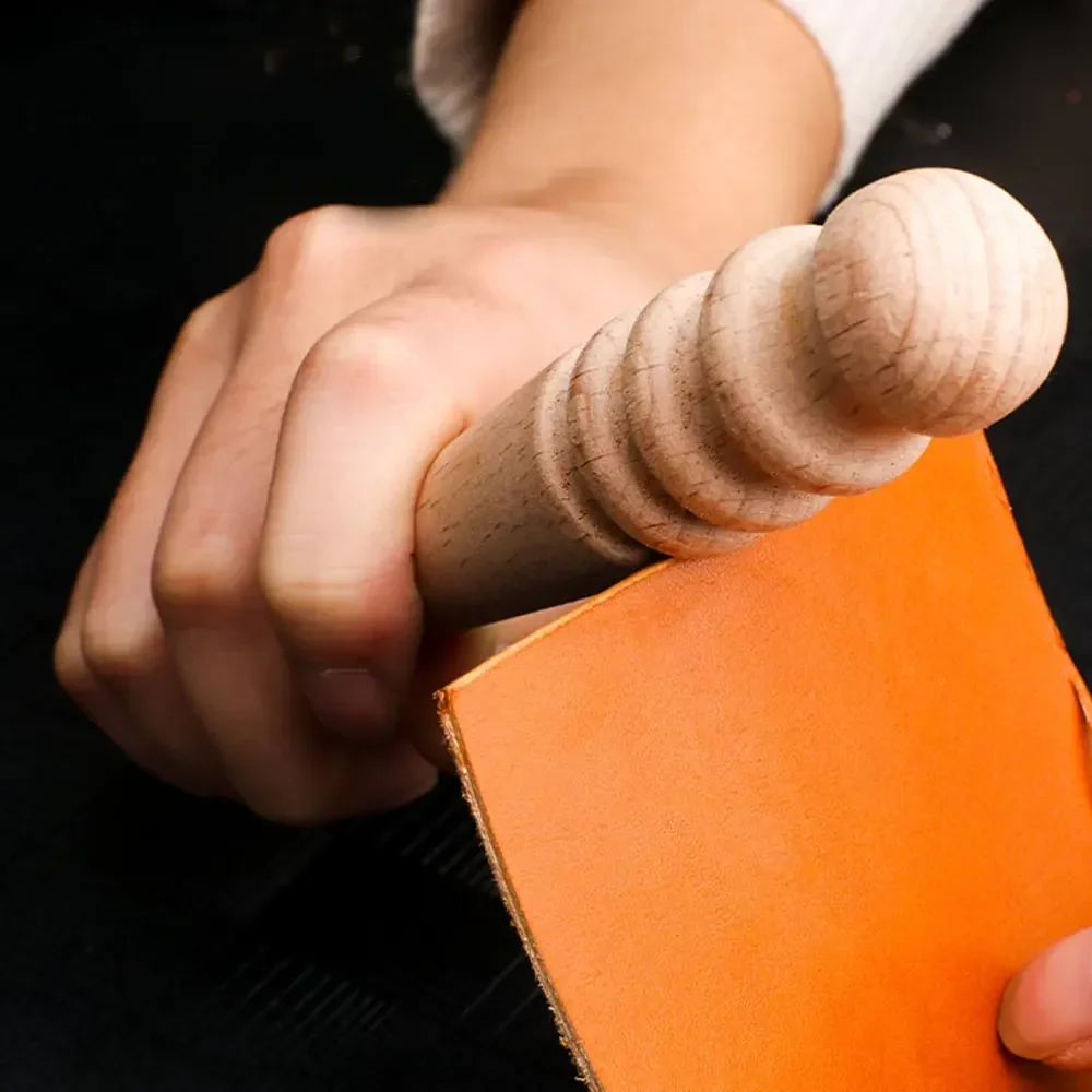 Home Bar Supplies - หลายขนาดไม้ Slicker หนังไม้รอบ Burnishing Edge ขัดขอบหนังหัตถกรรมเครื่องมือทํางาน