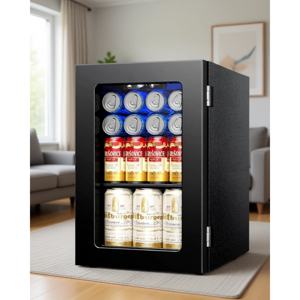 Home Bar Shelves - ตู้เย็นขนาดเล็ก 24 กระป๋อง, ตู้แช่เครื่องดื่ม 0.6 คิวบิกฟุต,