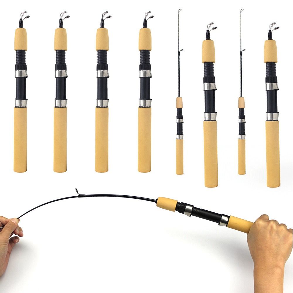 Ice Pick Pick - เบ็ดตกปลาน้ำแข็งสำหรับฤดูหนาว60ซม. 80ซม. 1ม. คันเบ็ดตกปลาน้ำแข็งแบบพกพาสำหรับฤดูหนาวอุปกรณ์ตกปลาในฤดูหนาวน้ำแข็ง