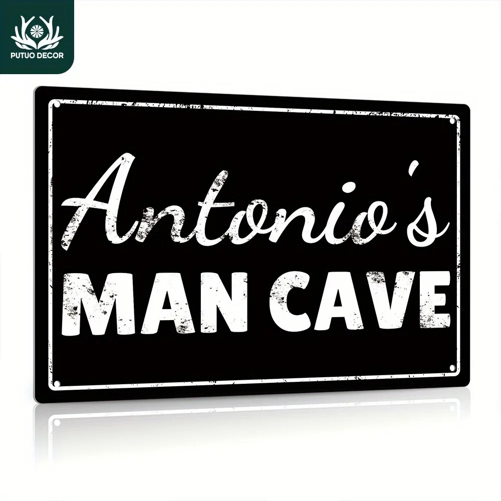Home Bar Signs - [2D Flat] ป้ายโลหะตกแต่งผนังแบบกำหนดเอง ขนาด 12x8 นิ้ว