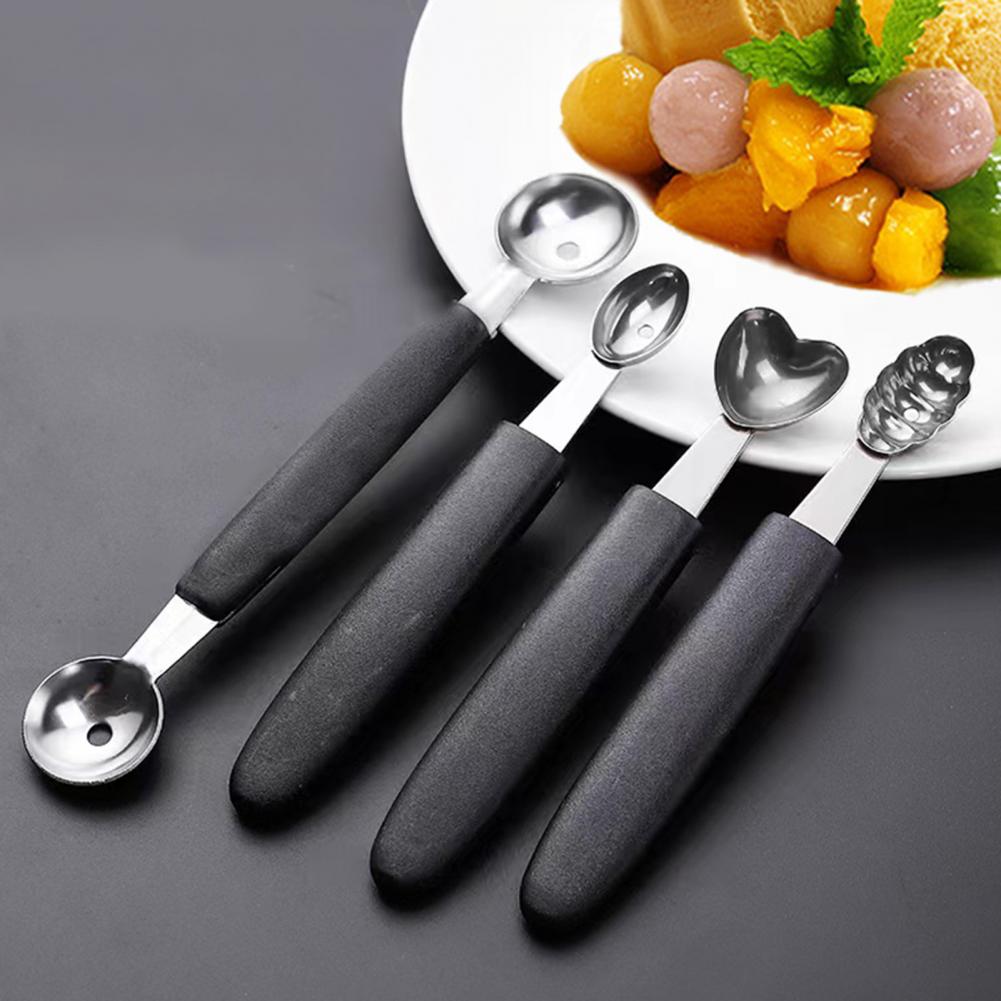 Ice Pick Pick - ที่ตักไอศกรีมแบบ Ergonomic ที่ตักไอศกรีมสแตนเลส ที่ตักเมลอน เครื่องมือตักเนื้อผลไม้ สำหรับแตงโม