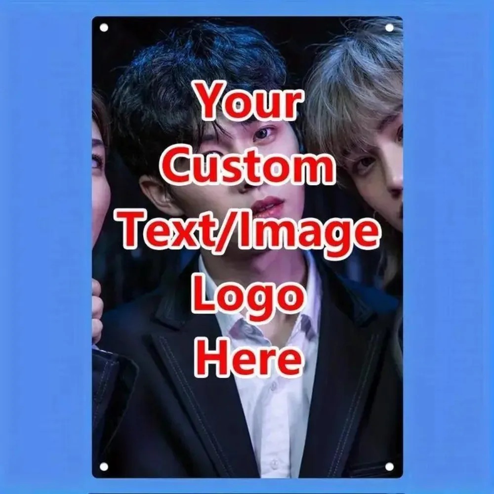 Home Bar Signs - [2D Flat] ป้ายอลูมิเนียมติดผนังแบบเรโทร ขนาด 8x12 นิ้ว