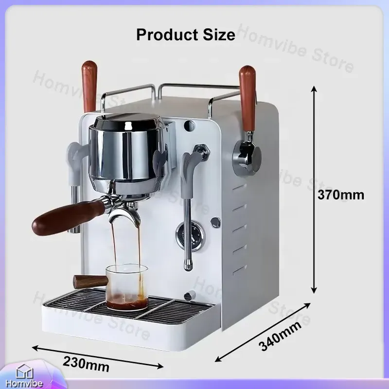 Home Bar And Coffee - เครื่องชงกาแฟแรงดันสูง 20 บาร์ สำหรับใช้ในบ้านและเชิงพาณิชย์ ดีไซน์กะทัดรัด ขนาดเล็ก