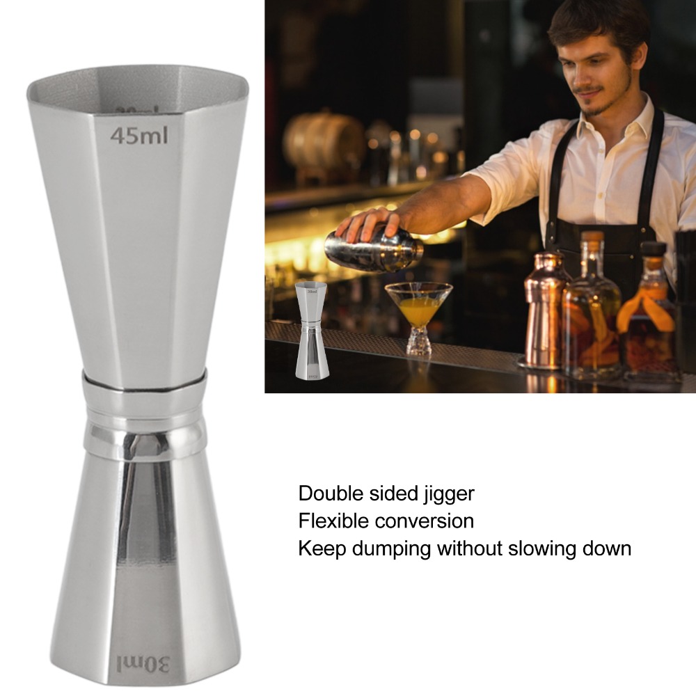 จิกเกอร์วัดปริมาณค็อกเทลสองด้า - Jigger Double Sided บทวิจารณ์และราคา