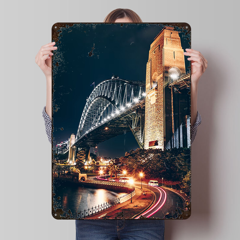โปสเตอร์สะพานซิดนีย์ ป้ายโลหะว - Home Bar Sydney บทวิจารณ์และราคา