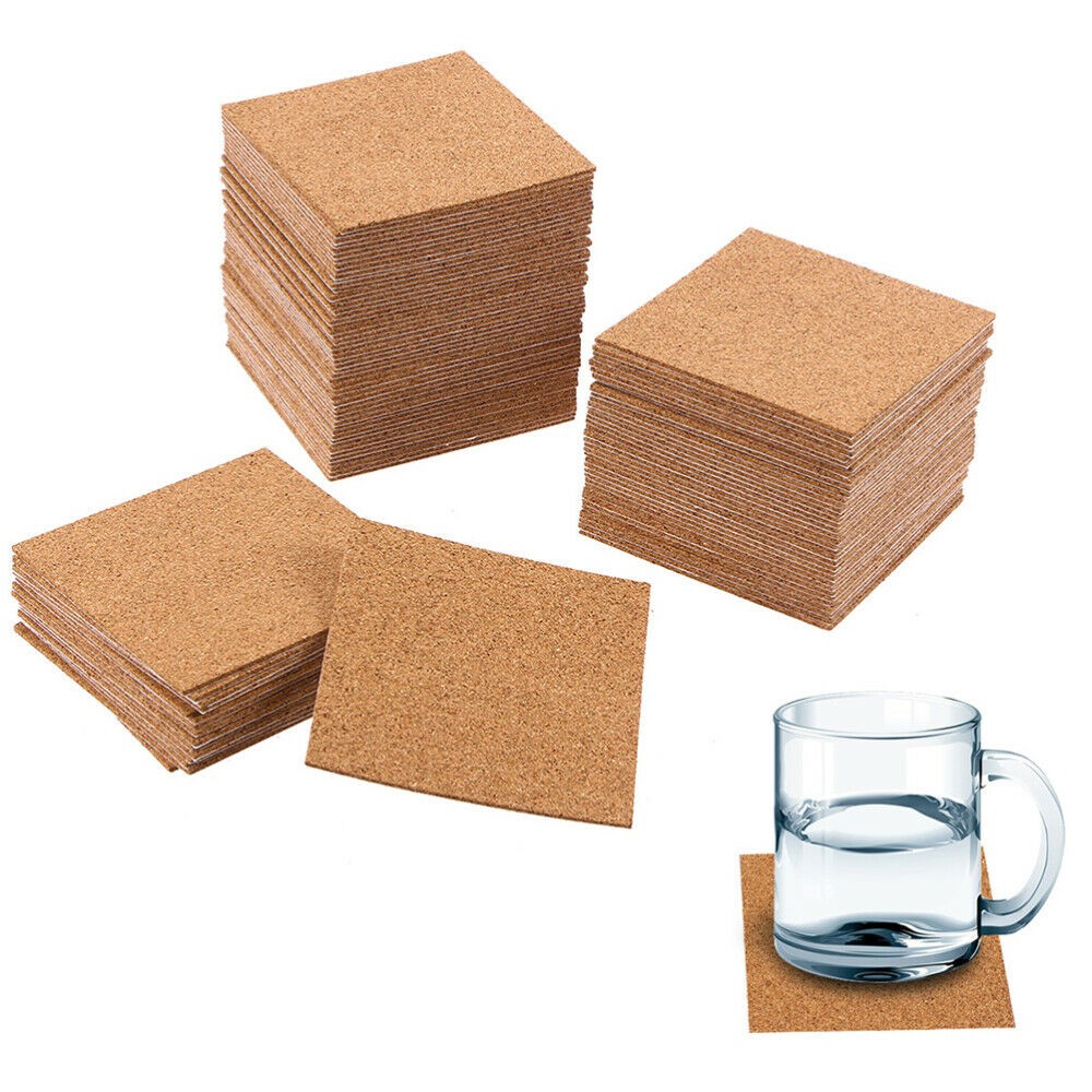10 ชิ้น Cork Coasters Square C - Home Bar Supplies บทวิจารณ์และราคา