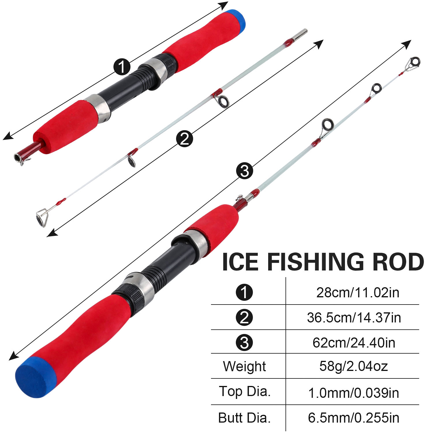 คันเบ็ดตกปลาน้ำแข็งซูเกย์ลาง 6 - Ice Pick Pick บทวิจารณ์และราคา