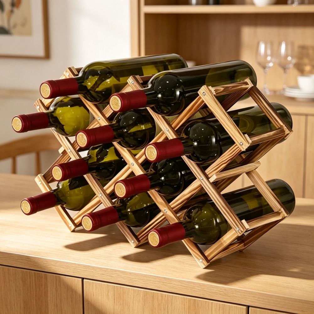 ชั้นวางไวน์ไม้พับได้ ที่วางขวด - Home Bar Shelves บทวิจารณ์และราคา