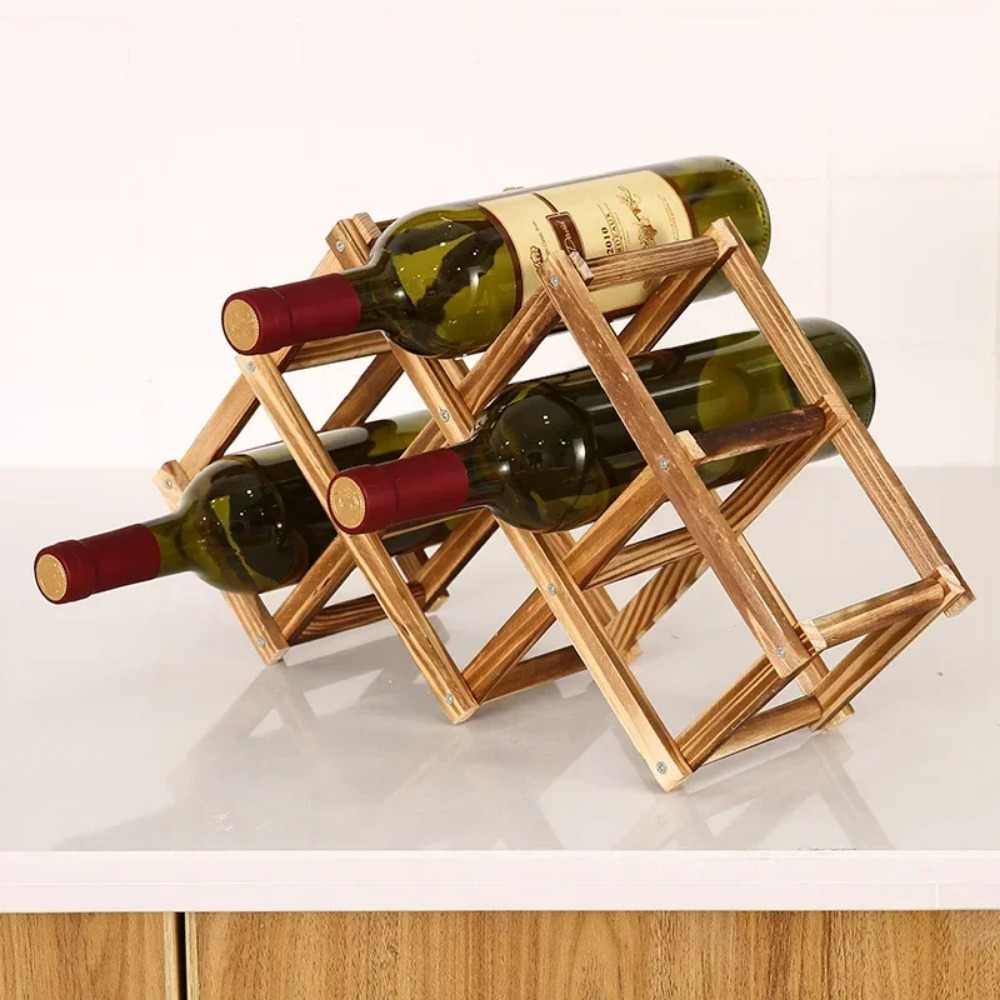 ชั้นวางไวน์ไม้พับได้ ที่วางขวด - Home Bar Shelves บทวิจารณ์และราคา