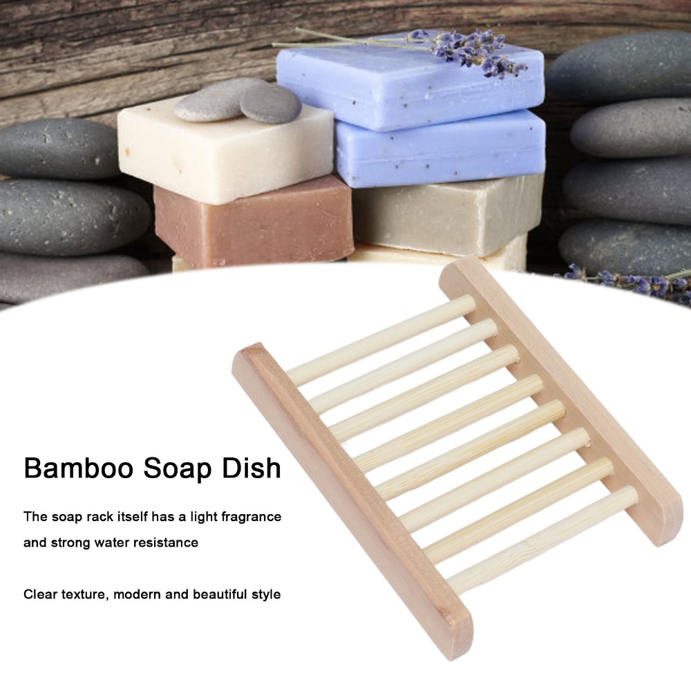 ที่วางสบู่ไม้ธรรมชาติ 5 ชิ้น แ - Home Bar Supplies บทวิจารณ์และราคา
