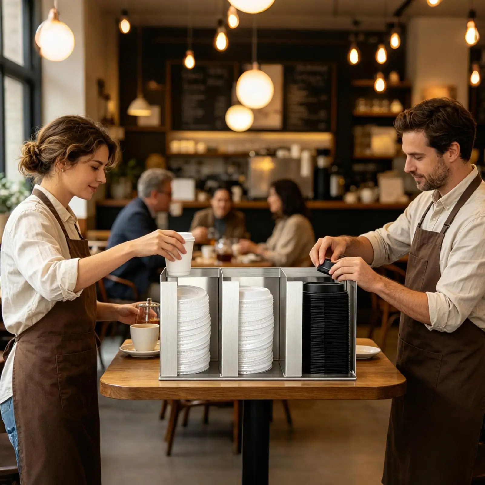 ที่จัดเก็บแก้วและฝาปิดพร้อมช่อ - Home Bar And Coffee บทวิจารณ์และราคา