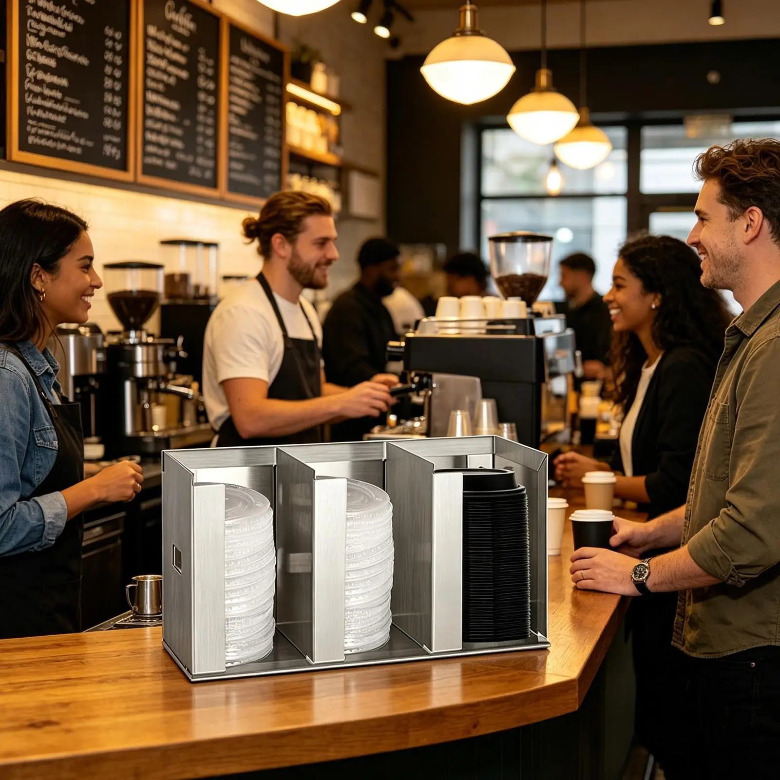ที่จัดเก็บแก้วและฝาปิดพร้อมช่อ - Home Bar And Coffee บทวิจารณ์และราคา