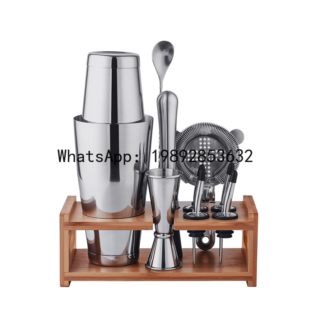 ชุดเชคเกอร์ค็อกเทลสแตนเลส - ปร - Boston Shaker Set บทวิจารณ์และราคา